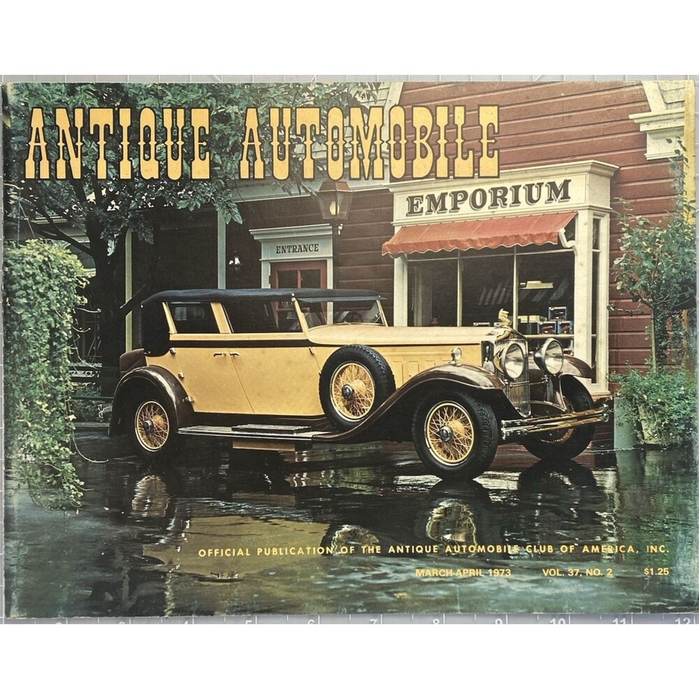 1931 Minerva Automobile Front Cover Photo Print 1973 Antique Automobile Magazine